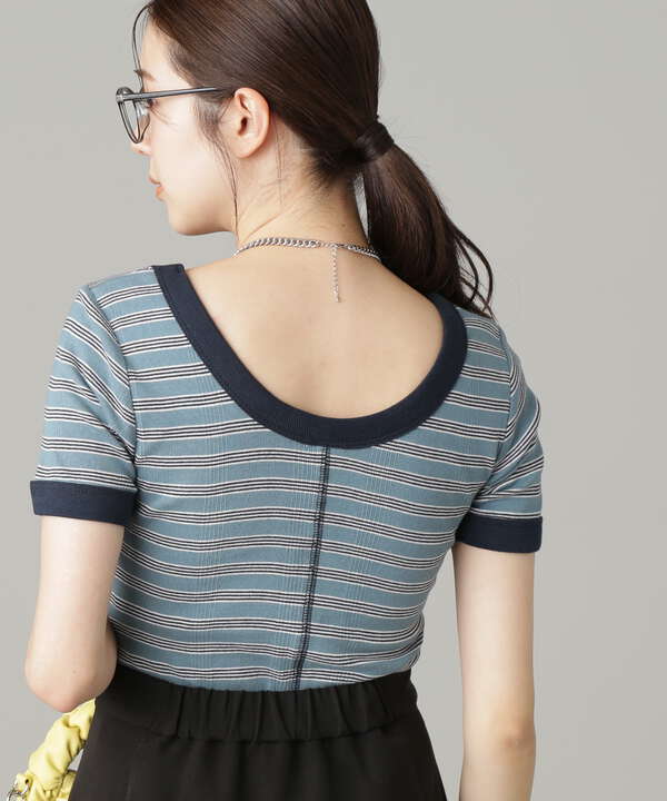 Millerカップ付きショート丈Tシャツ