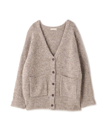 追加  【追加生産予約11月上旬-11月中旬入荷予定】ウール混リサイクルエコニットカーディガン《WEB限定商品》