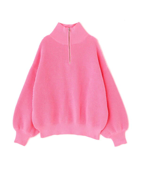 ミドル丈ハーフZIPニット