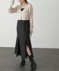［WEB限定］＜岡崎紗絵コラボ/SET ITEM＞ニット×ワンピースセット