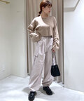 ドロストスリーブニットセットアップ