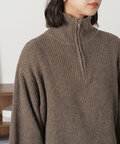 ハーフジップニット×ナロースカートセットアップ