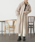 [Sシリーズ対応商品]2Wayステンカラーロングコート