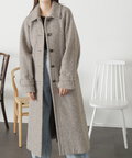 [Sシリーズ対応商品]2Wayステンカラーロングコート