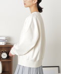 刺しゅうロゴ裏起毛スウェット