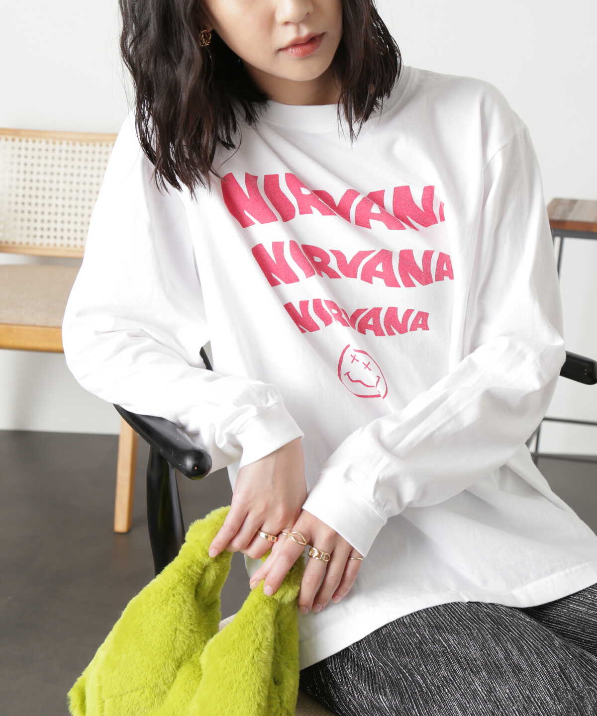 NIRVANAロングTシャツ