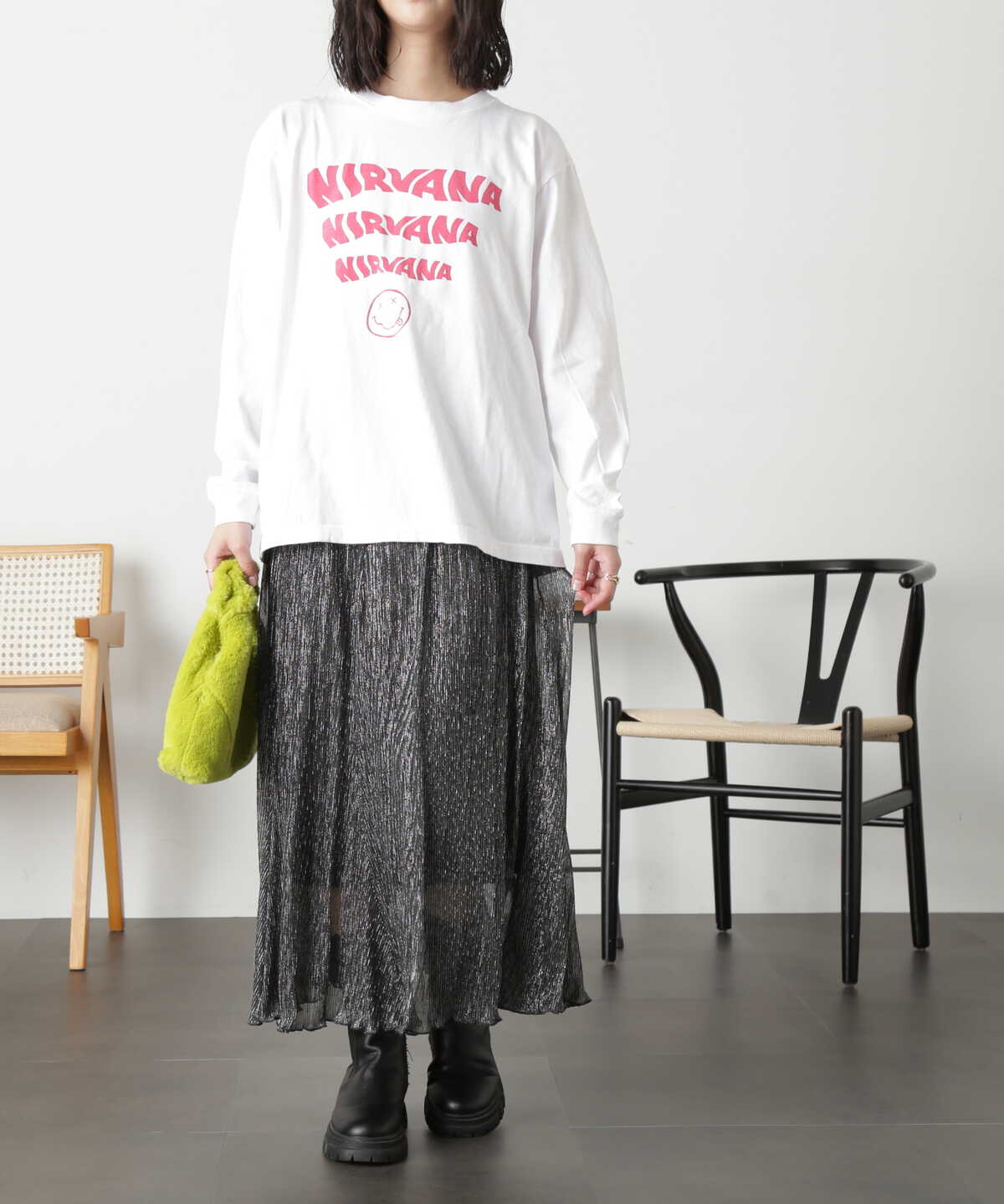 NIRVANAロングTシャツ