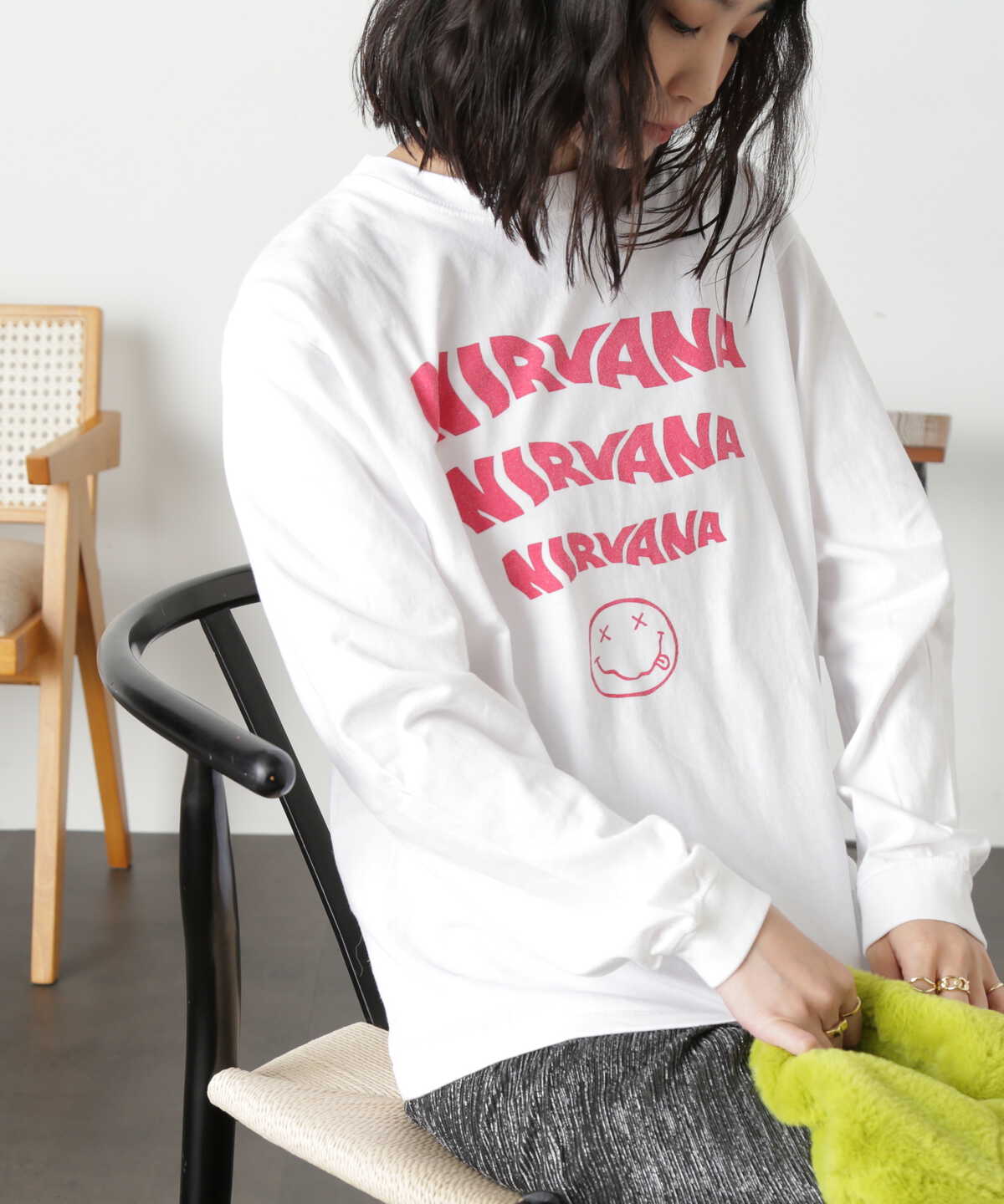 NIRVANAロングTシャツ