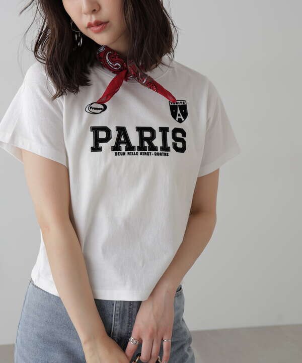 PARISプリントTシャツ