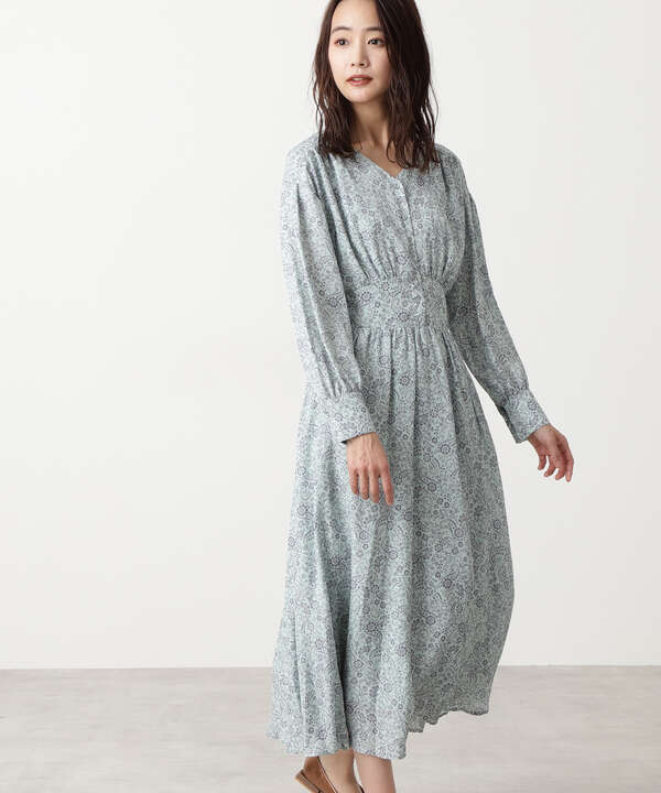 ペイズリートーンワンピース N Natural Beauty Basic サンエービーディーオンラインストア Sanei Online Store