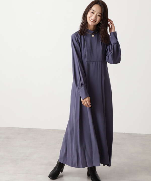 ハイネックバックリボンマキシワンピース N Natural Beauty Basic サンエービーディーオンラインストア Sanei Online Store