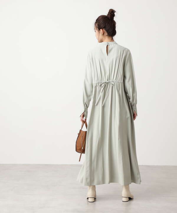 ハイネックバックリボンマキシワンピース N Natural Beauty Basic サンエービーディーオンラインストア Sanei Online Store