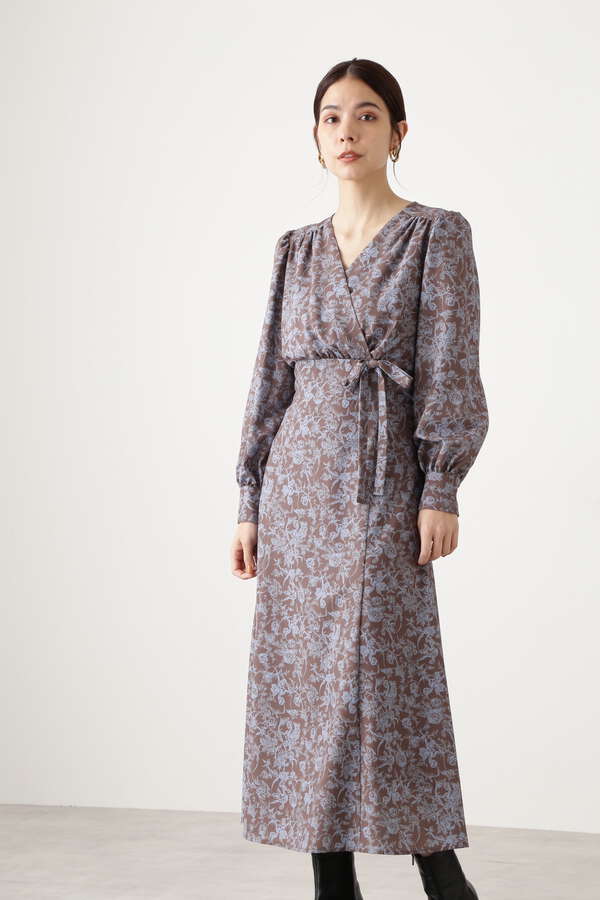 ラインフラワーカシュクールワンピース N Natural Beauty Basic サンエービーディーオンラインストア Sanei Online Store