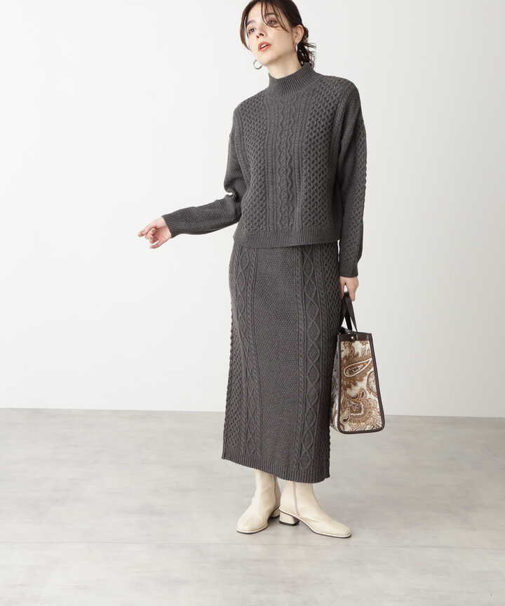 総丈85cmナエ Nae nae 【EVER SERIES】 KnitSkirt\u0026Leg