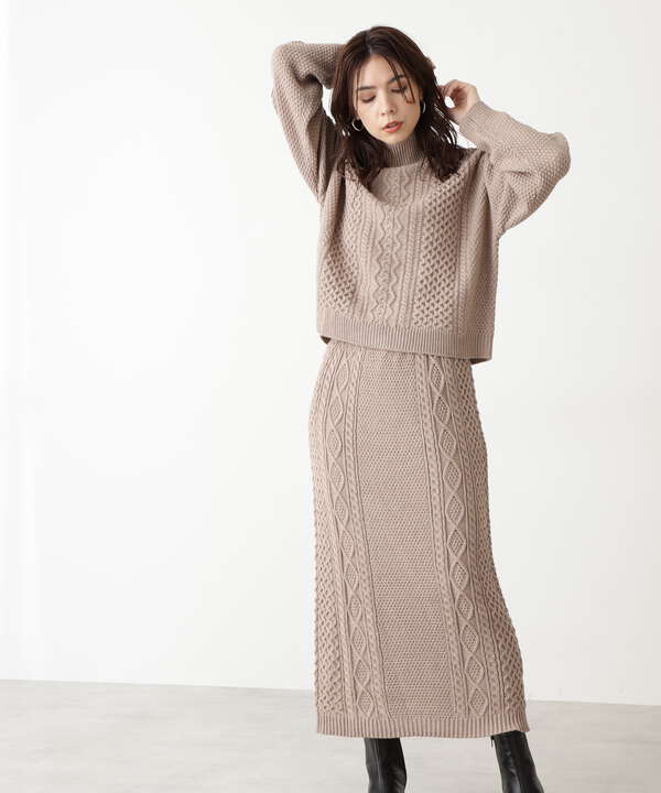 N.Natural Beauty Basic】ニット ワンピース-connectedremag.com