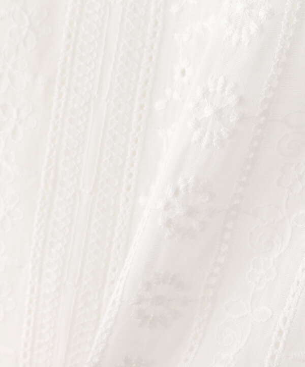 コットンレースブラウス N Natural Beauty Basic サンエービーディーオンラインストア Sanei Online Store