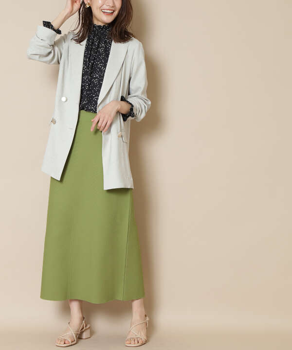 先行予約4月上旬ｰ4月中旬入荷予定 ウォッシャブルニットタイトスカート N Natural Beauty Basic サンエービーディーオンラインストア Sanei Online Store