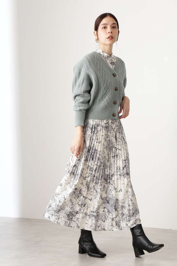 消しプリーツハイネックワンピース N Natural Beauty Basic サンエービーディーオンラインストア Sanei Online Store