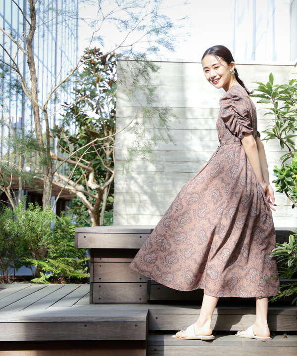 ペイズリーシリーズ ワンピース S Size Line N Natural Beauty Basic サンエービーディーオンラインストア Sanei Online Store