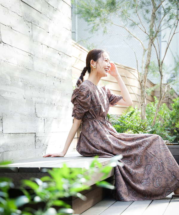 ペイズリーシリーズ ワンピース S Size Line N Natural Beauty Basic サンエービーディーオンラインストア Sanei Online Store