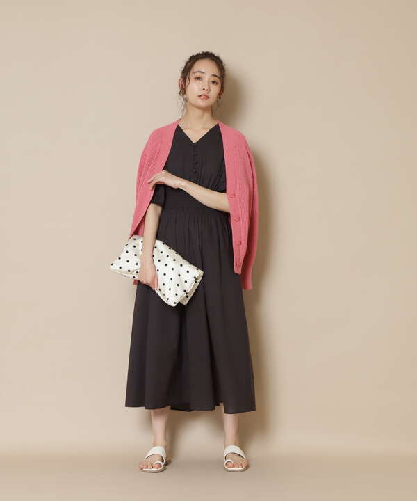 コットンローンタックパフスリーブワンピース S Size Line N Natural Beauty Basic サンエービーディーオンラインストア Sanei Online Store