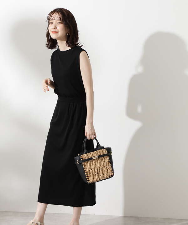 リブブラウジングマキシワンピース S Size Line N Natural Beauty Basic サンエービーディーオンラインストア Sanei Online Store