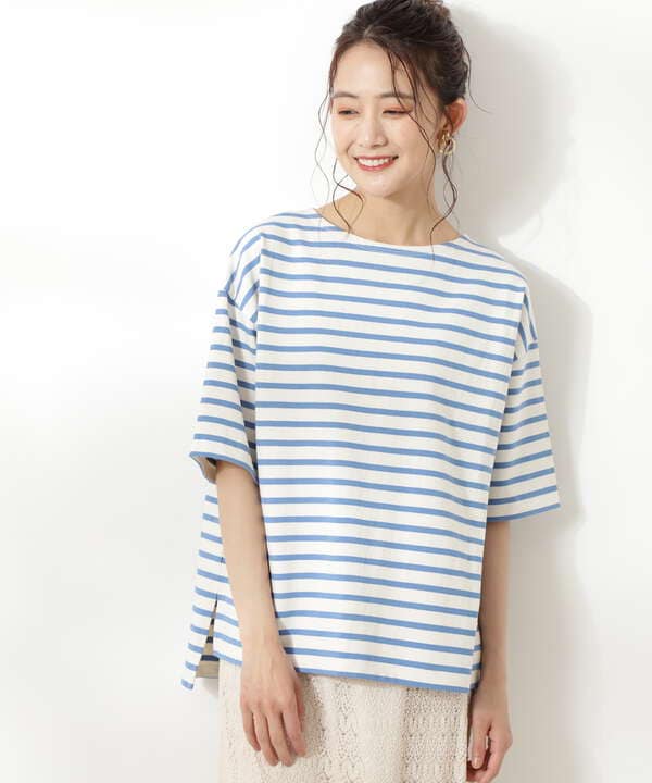 度詰めボーダーtシャツ N Natural Beauty Basic サンエービーディーオンラインストア Sanei Online Store