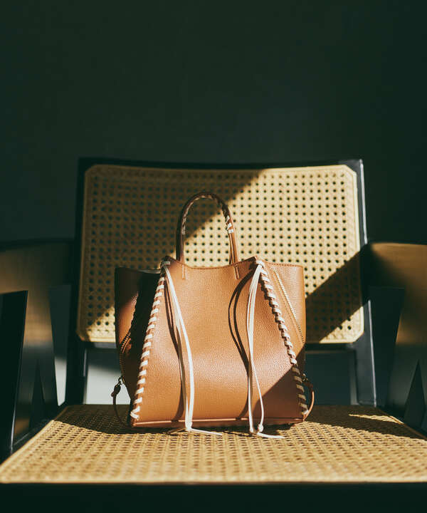 かがりステッチショルダーバッグ N Natural Beauty Basic サンエービーディーオンラインストア Sanei Online Store