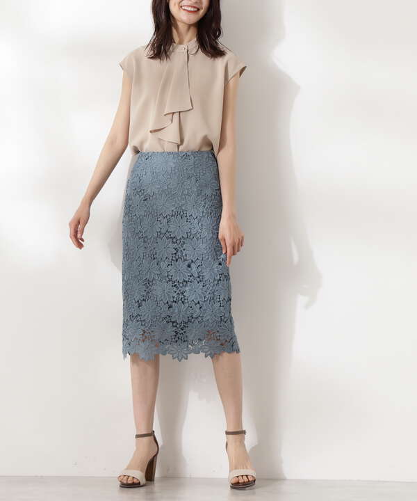 ケミカルレースタイトスカート N Natural Beauty Basic サンエービーディーオンラインストア Sanei Online Store