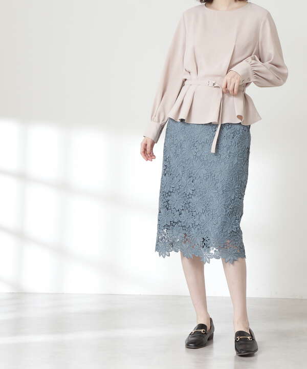 ケミカルレースタイトスカート N Natural Beauty Basic サンエービーディーオンラインストア Sanei Online Store