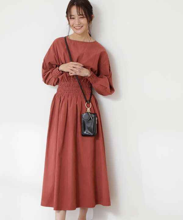 ピーチシャーリングウエストワンピース S Size Line N Natural Beauty Basic サンエービーディーオンラインストア Sanei Online Store