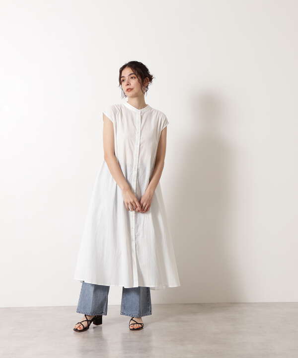 バックプリーツマキシワンピース N Natural Beauty Basic サンエービーディーオンラインストア Sanei Online Store