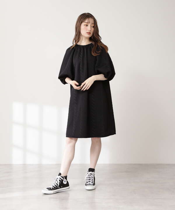 膨れジャガードワンピース N Natural Beauty Basic サンエービーディーオンラインストア Sanei Online Store