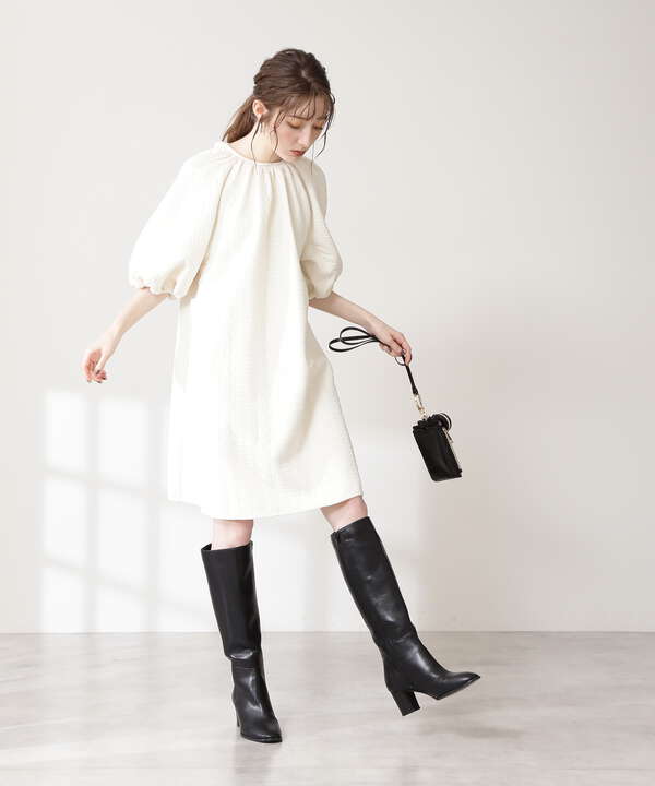 膨れジャガードワンピース N Natural Beauty Basic サンエービーディーオンラインストア Sanei Online Store