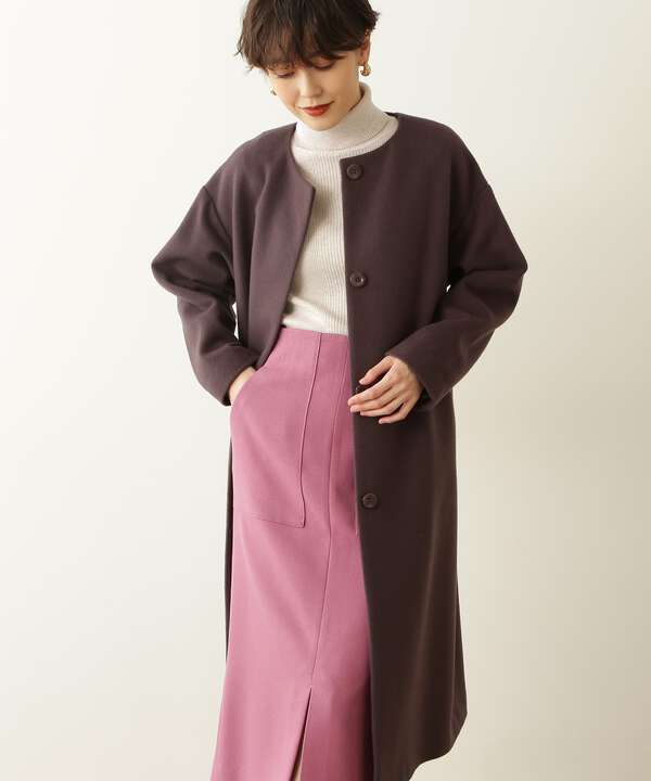 Web限定商品 ビーバーメルトンコート S Size Line N Natural Beauty Basic サンエービーディーオンラインストア Sanei Online Store