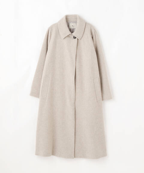 先行予約11月下旬 12月上旬入荷予定 代引き注文のみ ウールパイルステンカラーコート S Size Line N Natural Beauty Basic サンエービーディーオンラインストア Sanei Online Store