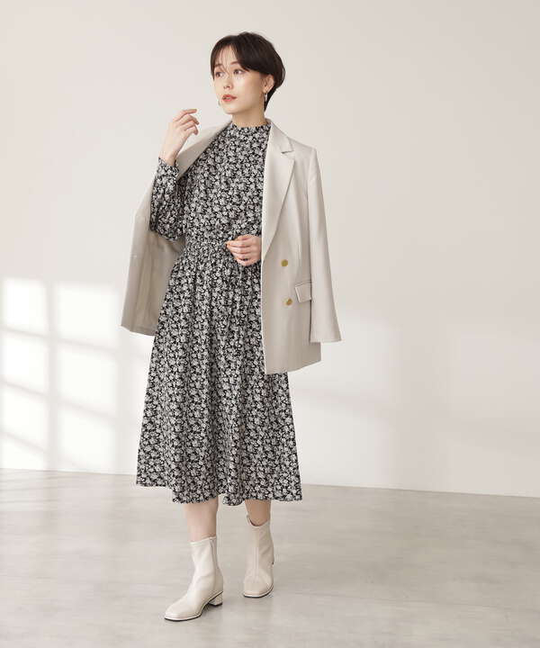 スタンドネックハイウエストシャーリングワンピース N Natural Beauty Basic サンエービーディーオンラインストア Sanei Online Store