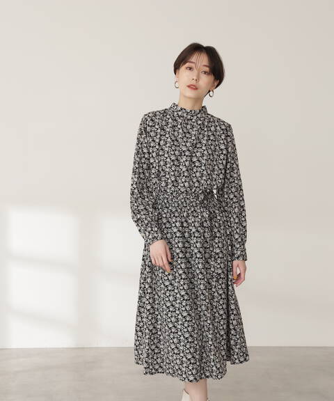 スタンドネックハイウエストシャーリングワンピース N Natural Beauty Basic サンエービーディーオンラインストア Sanei Online Store