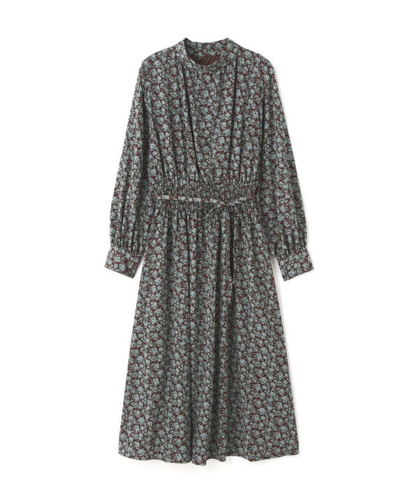 先行予約12月中旬 12月下旬入荷予定 スタンドネックハイウエストシャーリングワンピース N Natural Beauty Basic サンエービーディーオンラインストア Sanei Online Store