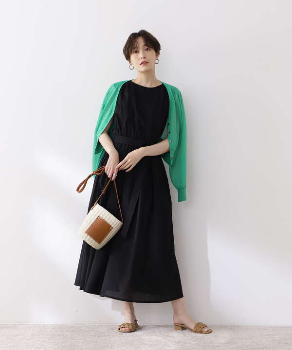 コットンローンボリュームマキシワンピース S Size Line N Natural Beauty Basic サンエービーディーオンラインストア Sanei Online Store