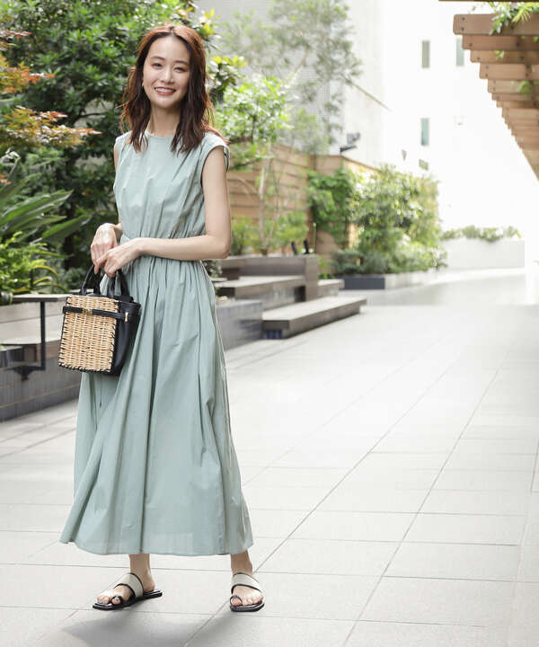 コットンローンボリュームマキシワンピース S Size Line N Natural Beauty Basic サンエービーディーオンラインストア Sanei Online Store