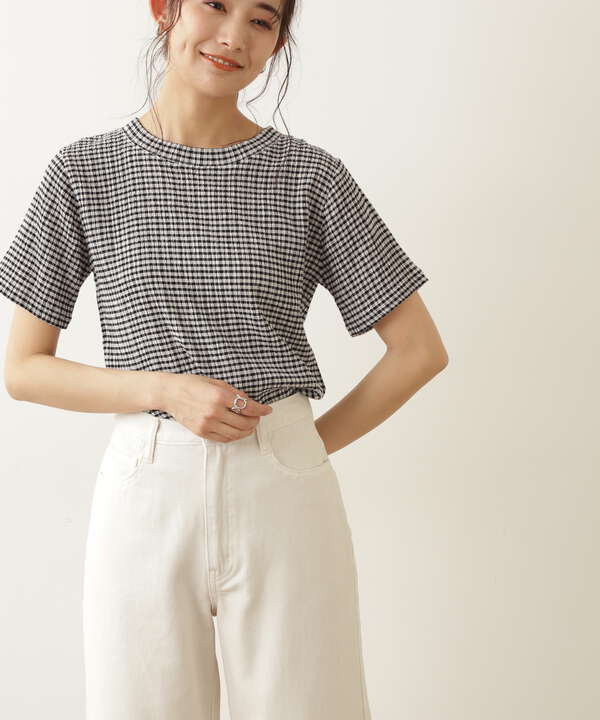 ギンガムチェックｔシャツ N Natural Beauty Basic エヌ ナチュラルビューティーベーシック 公式 通販 Mix Tokyo