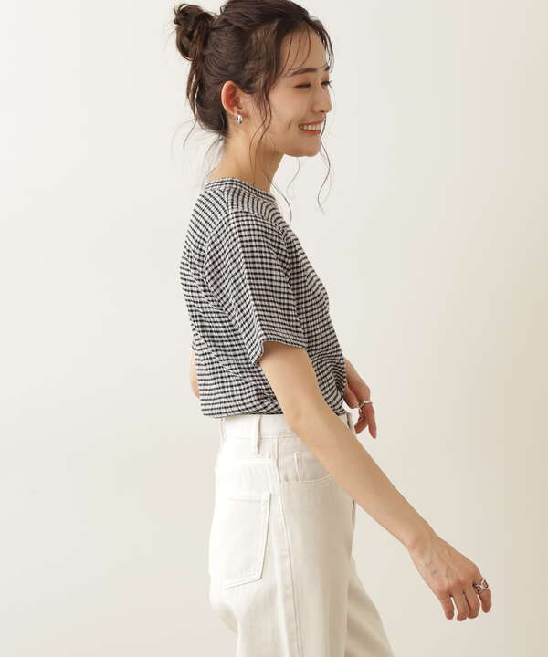ギンガムチェックｔシャツ N Natural Beauty Basic サンエービーディーオンラインストア Sanei Online Store