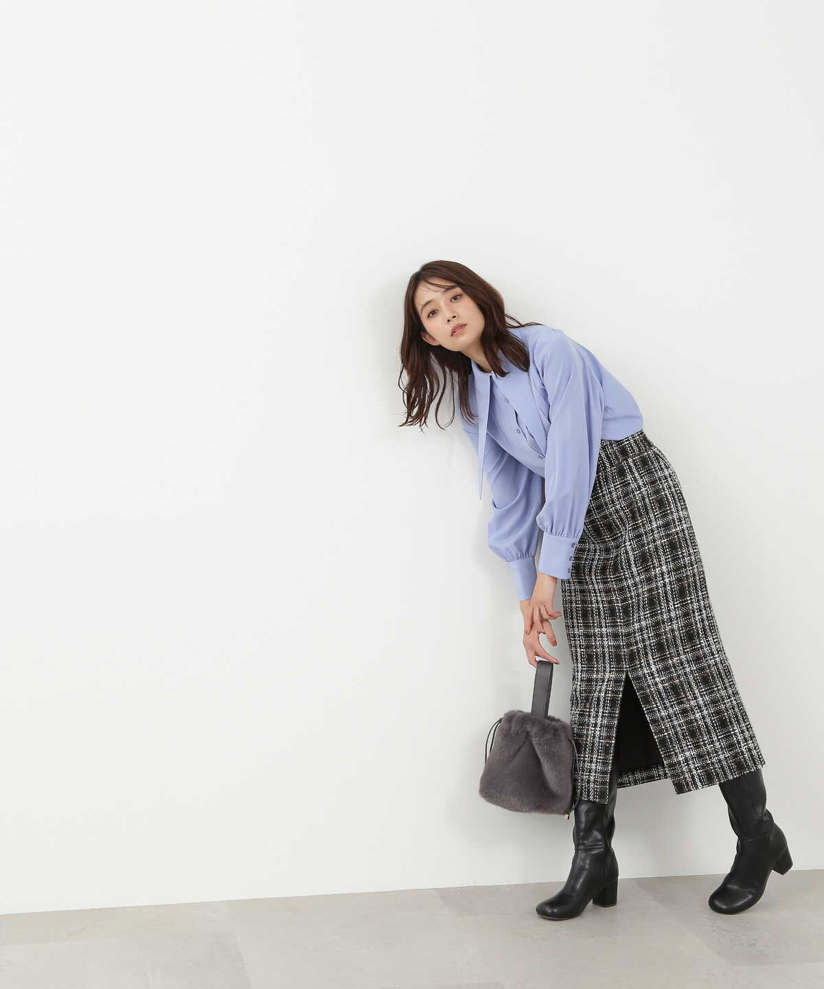 【横田ひかるさん着用】ロービングツイードスカート《S Size Line》