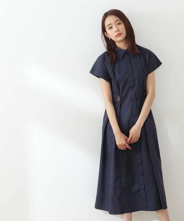 サイドボタンベルトシャツワンピース S Size Line N Natural Beauty Basic サンエービーディーオンラインストア Sanei Online Store
