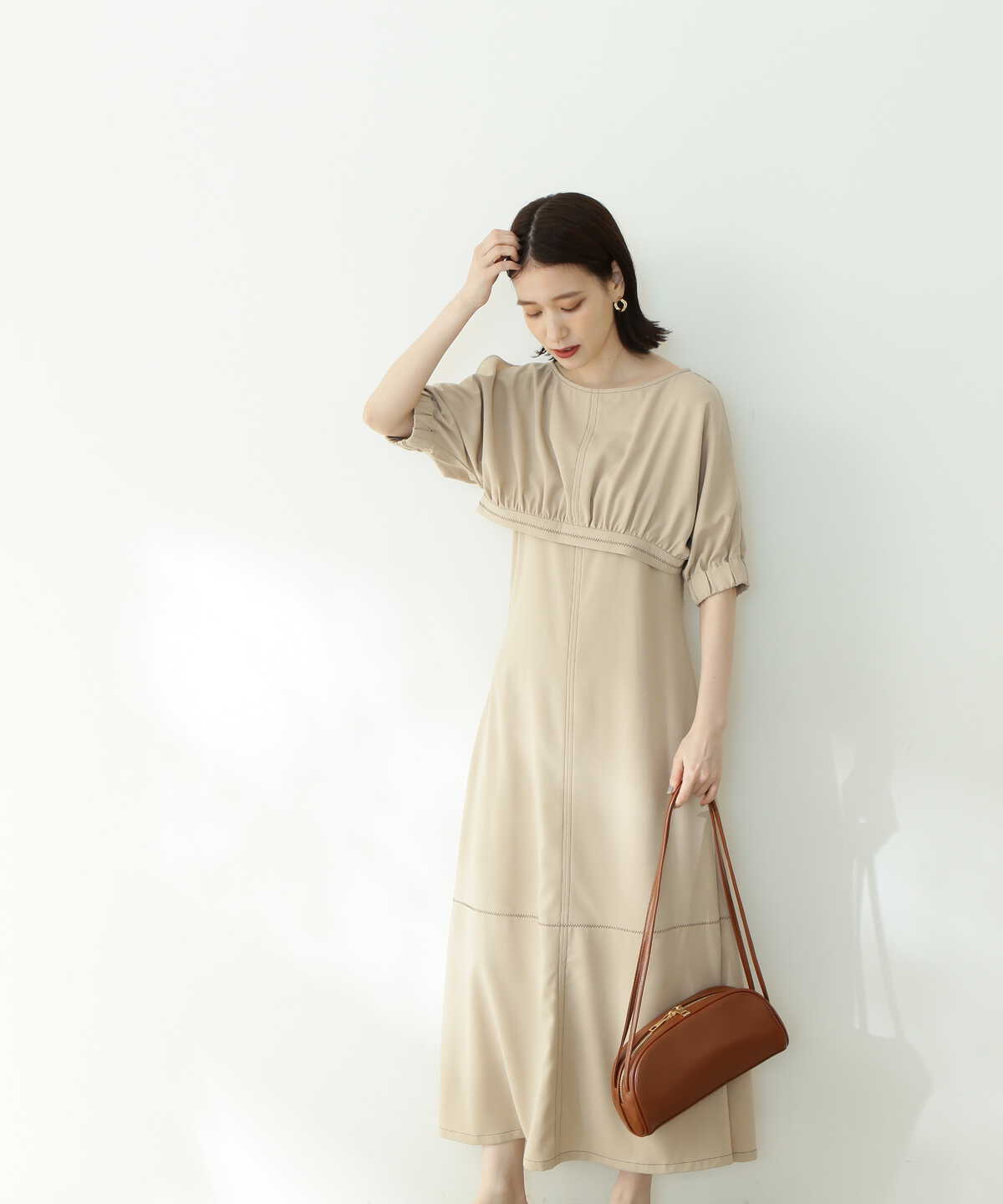 ボレロブラウス キャミワンピースセット N Natural Beauty Basic サンエービーディーオンラインストア Sanei Online Store