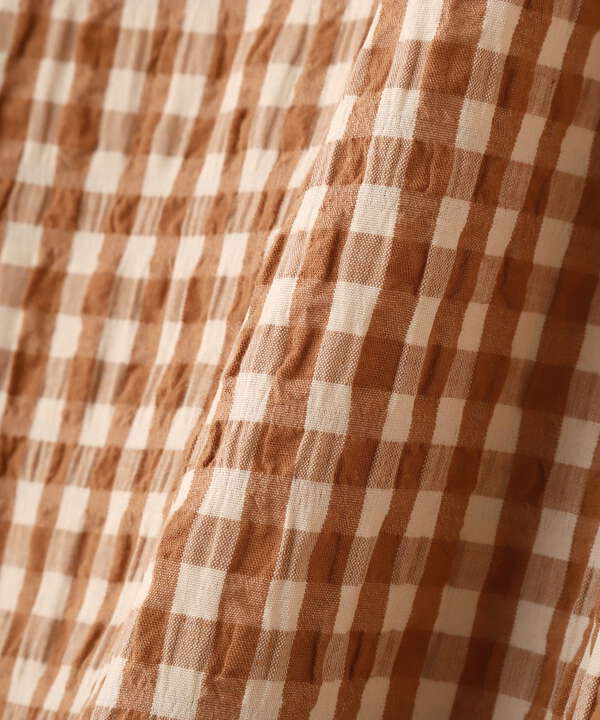 ギンガムチェック切替ワンピース N Natural Beauty Basic サンエービーディーオンラインストア Sanei Online Store