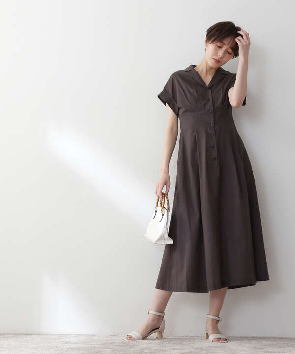 コットンローン開襟ハイウエストワンピース S Size Line N Natural Beauty Basic エヌ ナチュラルビューティーベーシック 公式 通販 Mix Tokyo