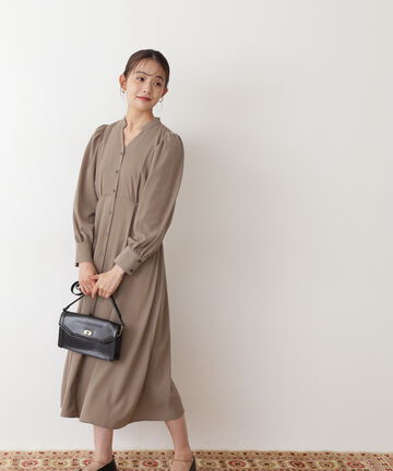 スキッパーとろみワンピース