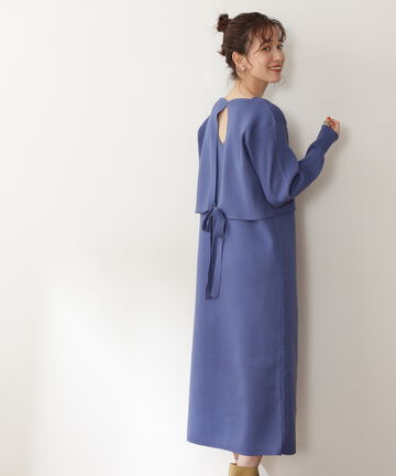 【松井愛莉さん着用】クロップトトップニットセットアップ